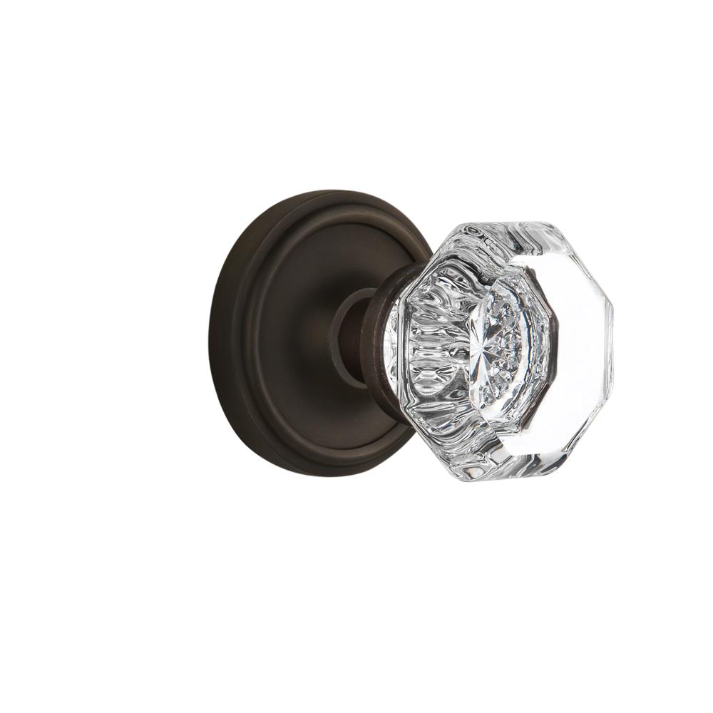 Nostalgic Warehouse CLAWAL Privacy Knob Classic Rosette with Waldorf Knob in Oil